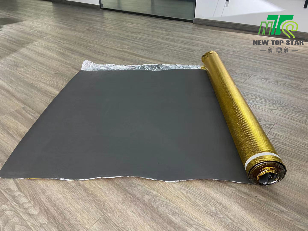 3mm EVA Foam Roll Underlay , Soundproof Standard Flooring Underlayment With Golden Film